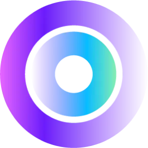 Circled logo with gradient